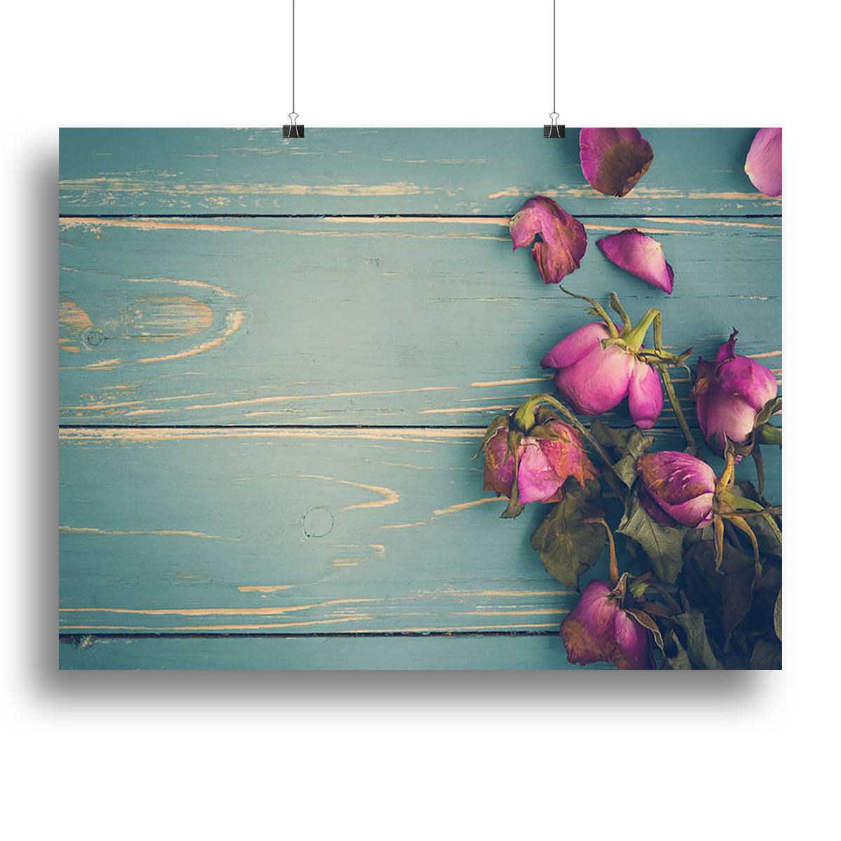 Wilted Flower Vintage Background Canvas Print or Poster - Canvas Art Rocks - 2