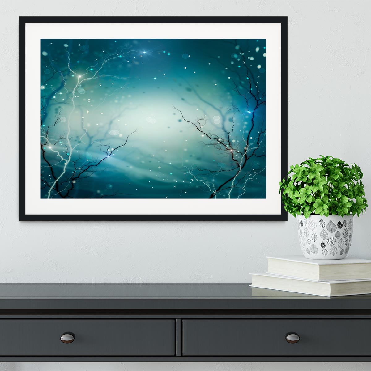 Winter Nature Abstract Framed Print - Canvas Art Rocks - 1