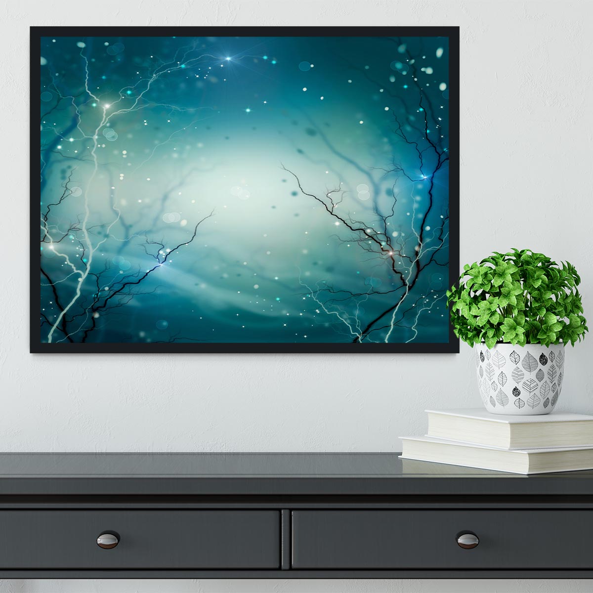 Winter Nature Abstract Framed Print - Canvas Art Rocks - 2