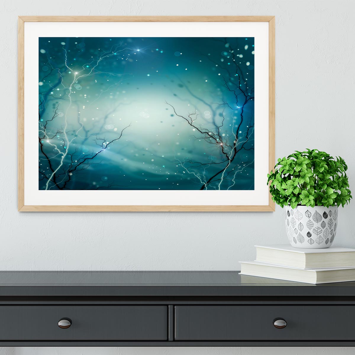 Winter Nature Abstract Framed Print - Canvas Art Rocks - 3