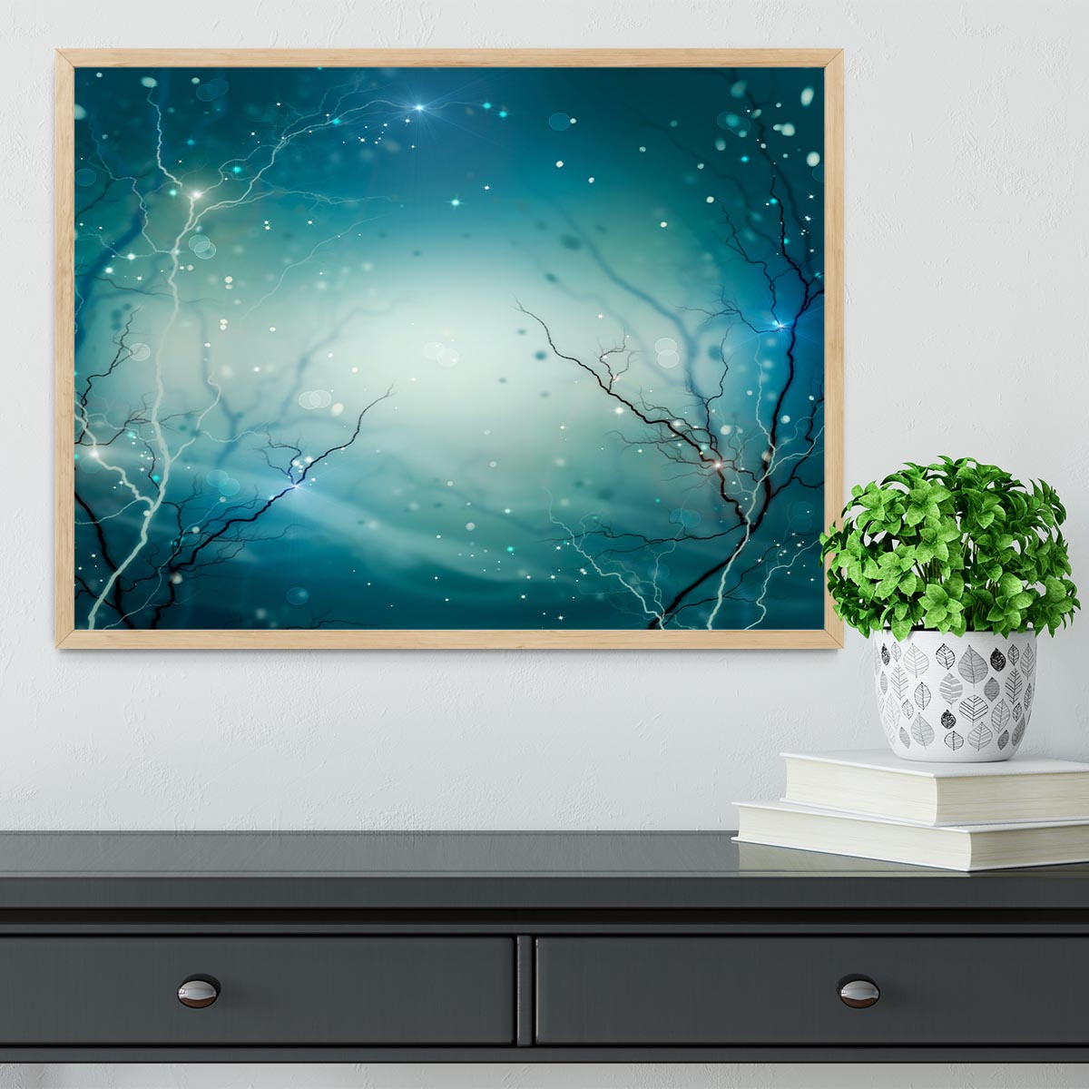 Winter Nature Abstract Framed Print - Canvas Art Rocks - 4
