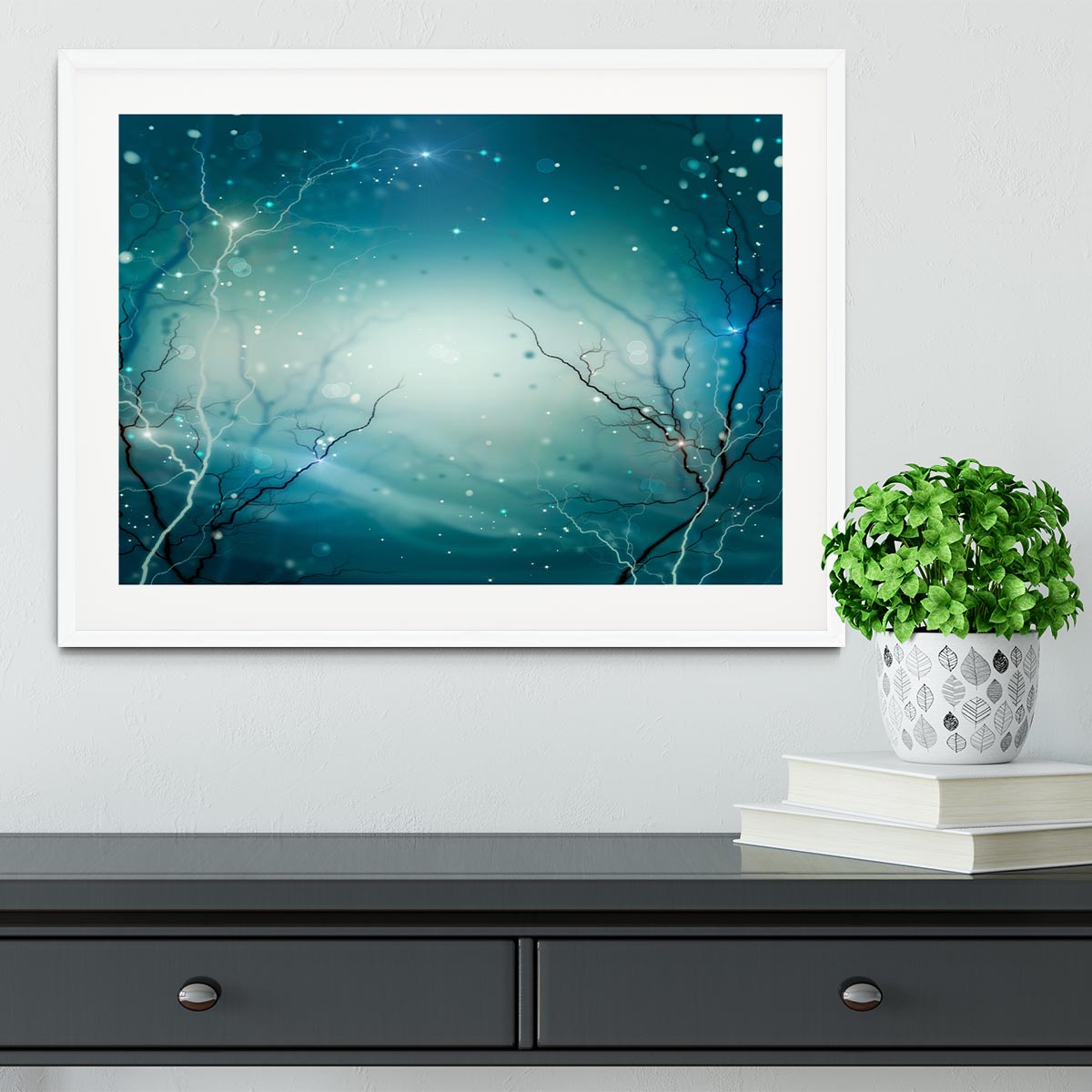 Winter Nature Abstract Framed Print - Canvas Art Rocks - 5