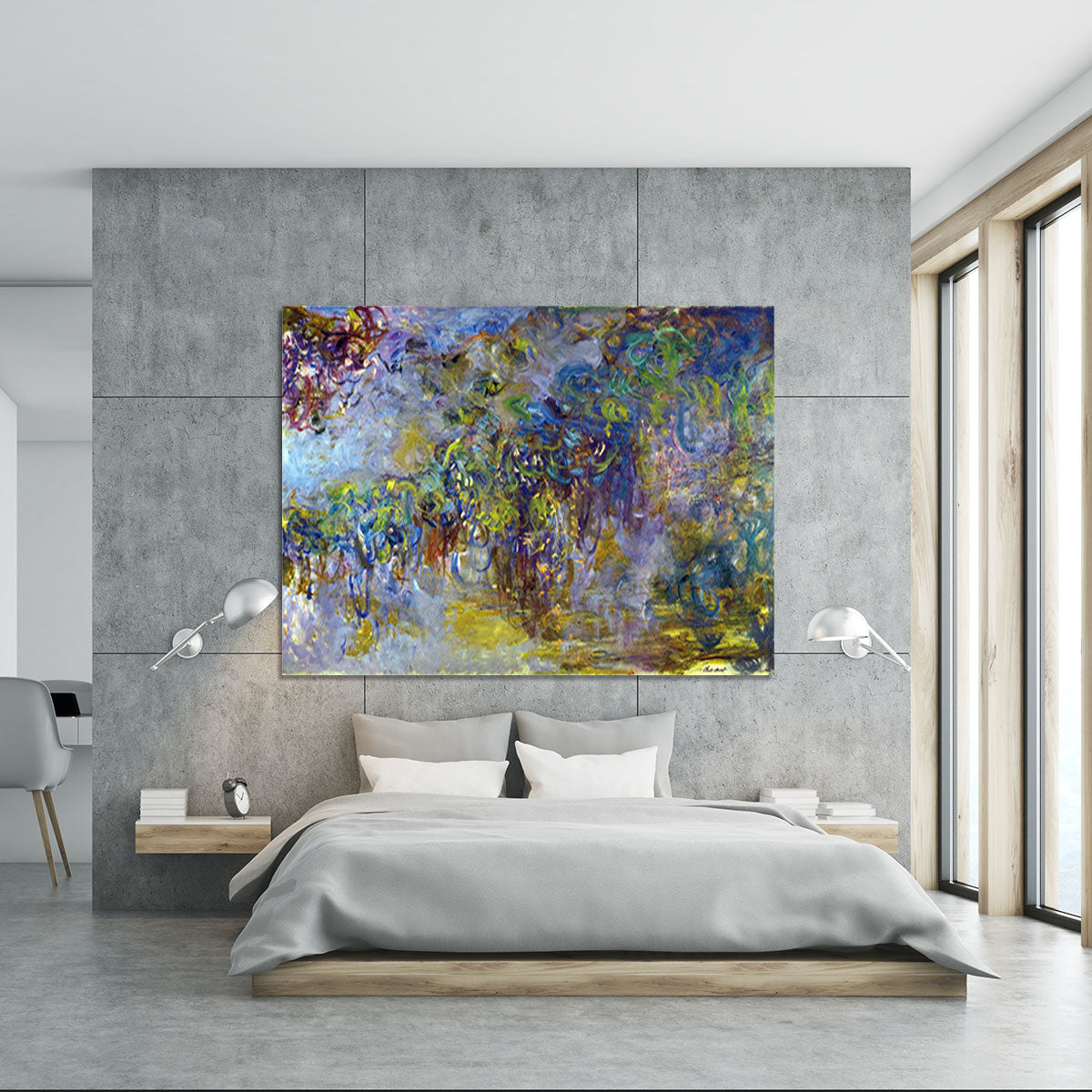 Wisteria 2 by Monet Canvas Print or Poster - Canvas Art Rocks - 5