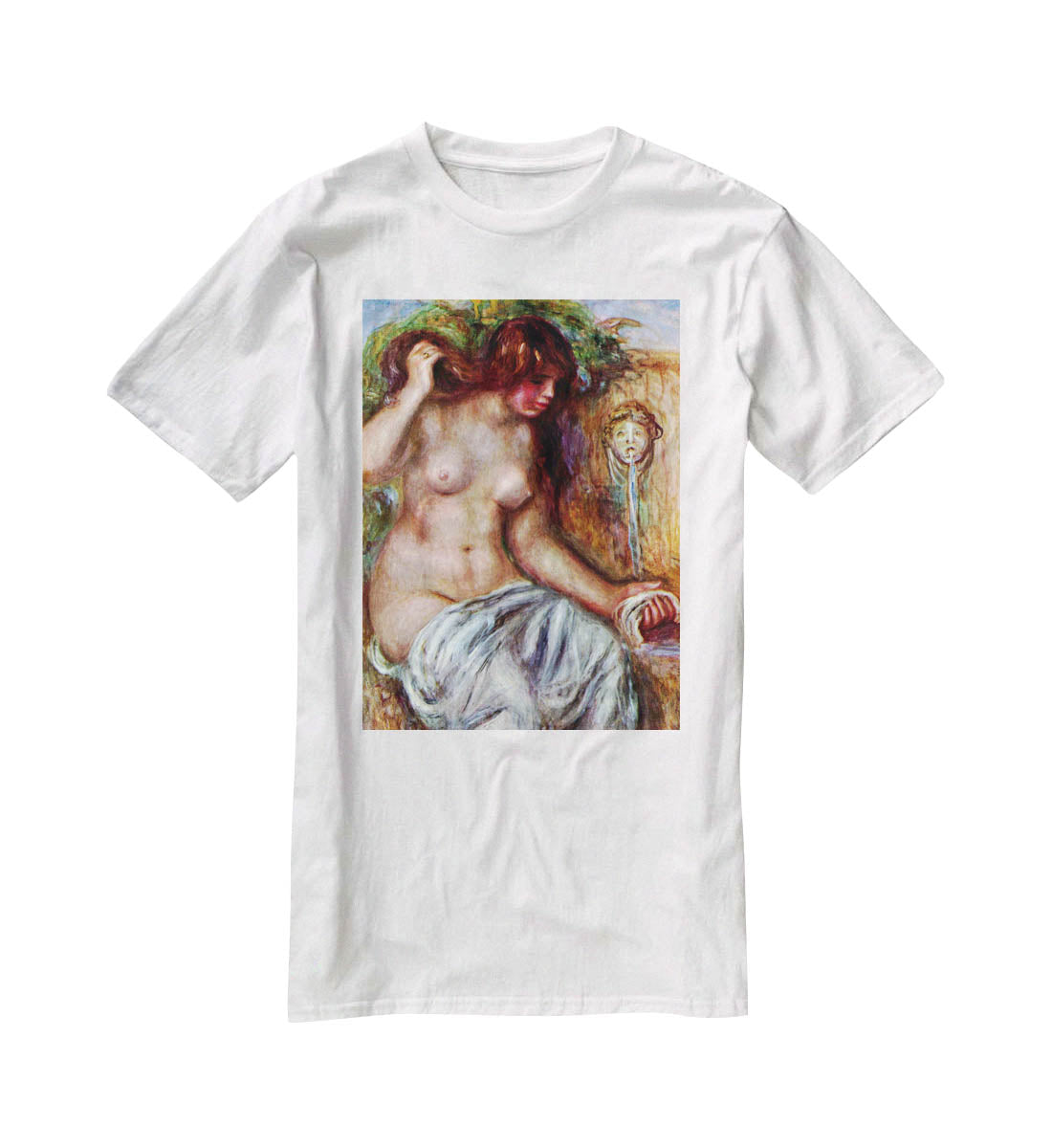 Woman at the Well by Renoir T-Shirt - Canvas Art Rocks - 5