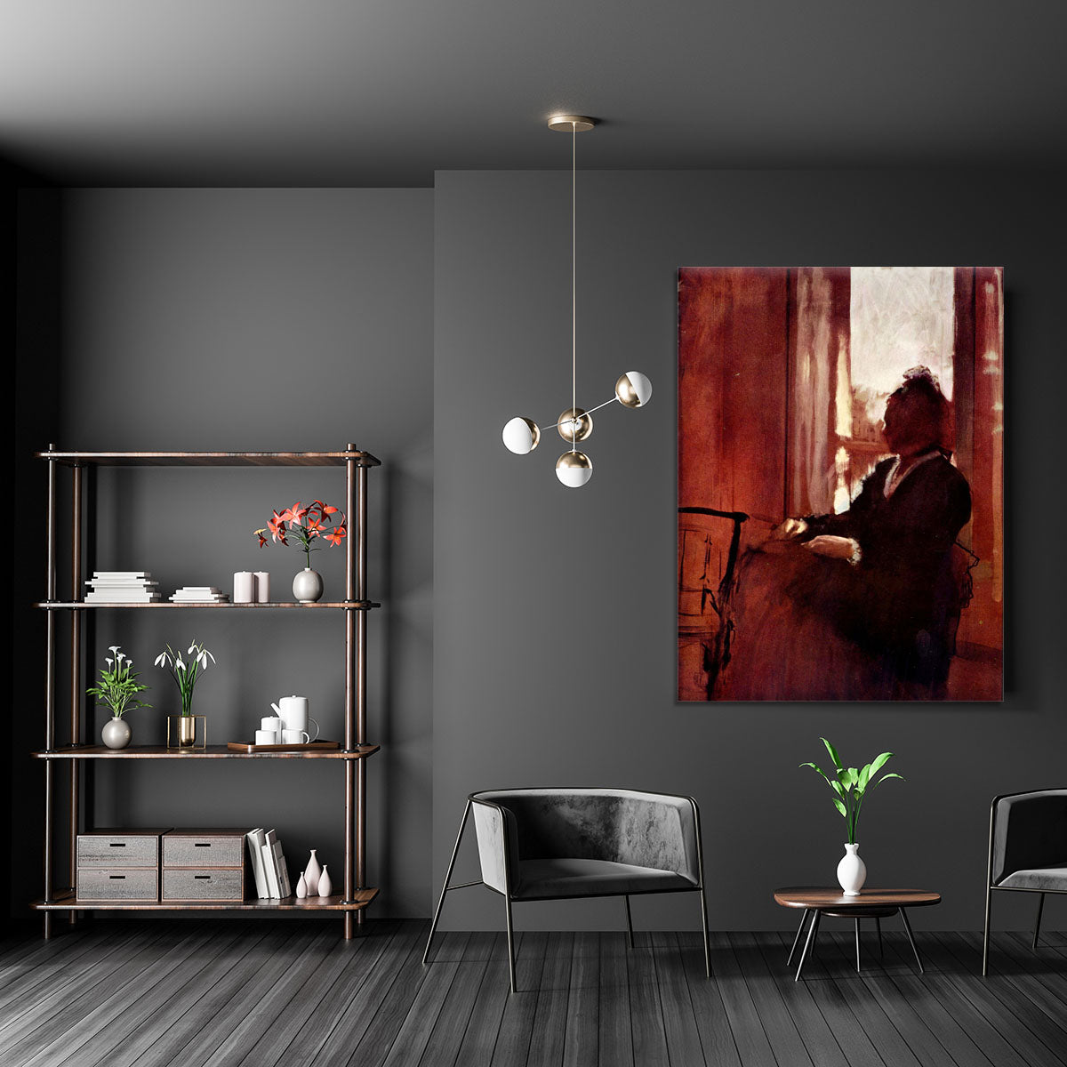 Woman at the window by Degas Canvas Print or Poster - Canvas Art Rocks - 5