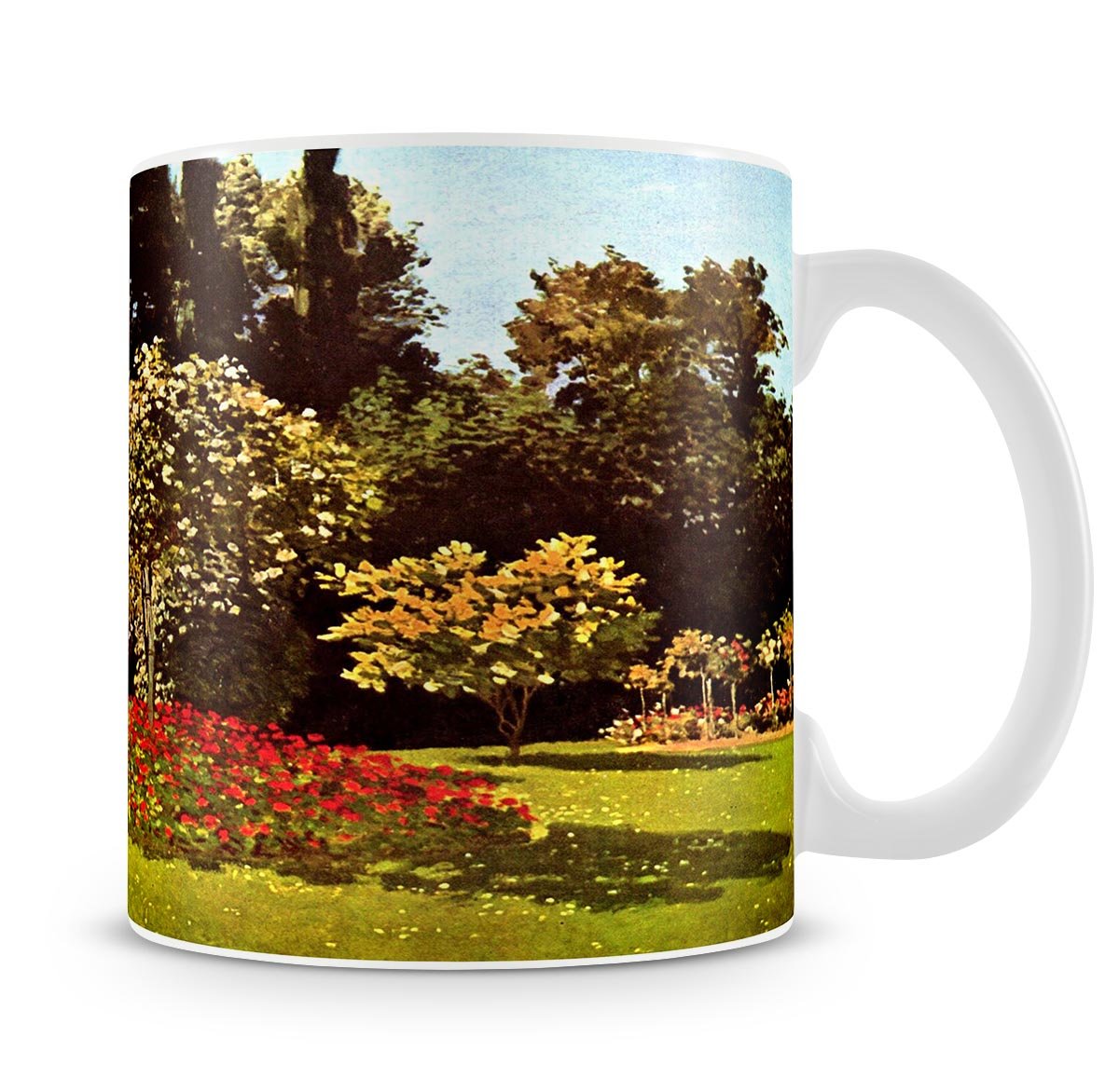Woman in the garden by Monet Mug - Canvas Art Rocks - 4