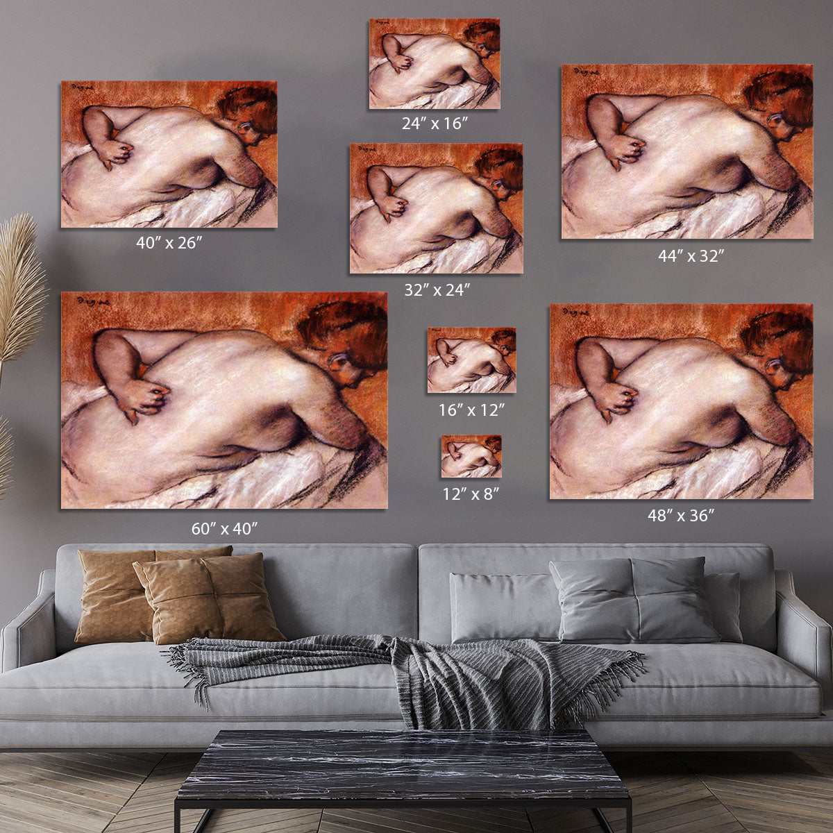 Womans back by Degas Canvas Print or Poster - Canvas Art Rocks - 7