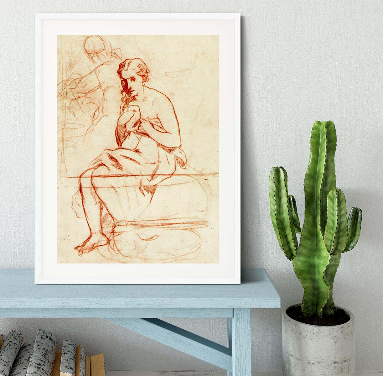 Women at the Toilet by Manet Framed Print - Canvas Art Rocks - 5