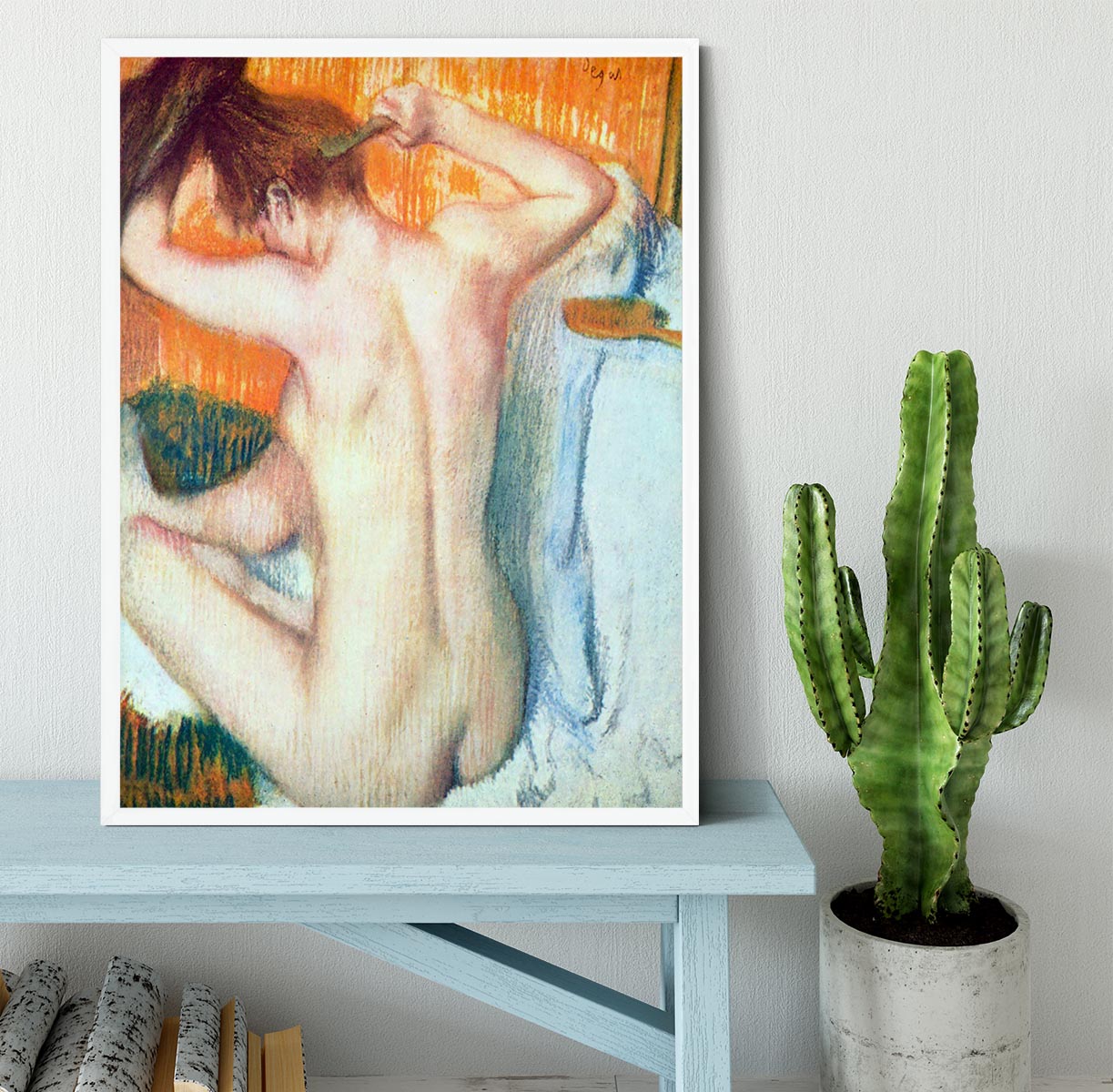 Women at the toilet 2 by Degas Framed Print - Canvas Art Rocks -6