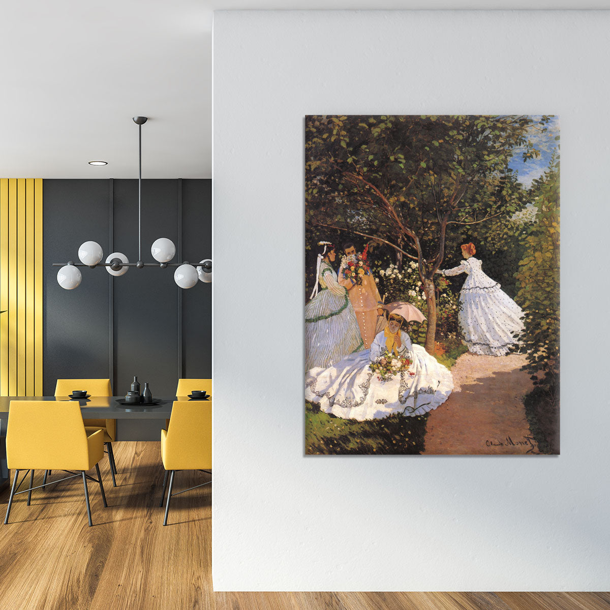 Women in the Garden by Monet Canvas Print or Poster - Canvas Art Rocks - 4