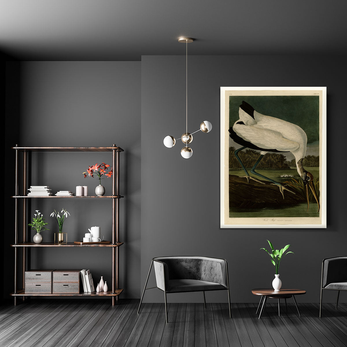 Wood Ibiss by Audubon Canvas Print or Poster - Canvas Art Rocks - 5