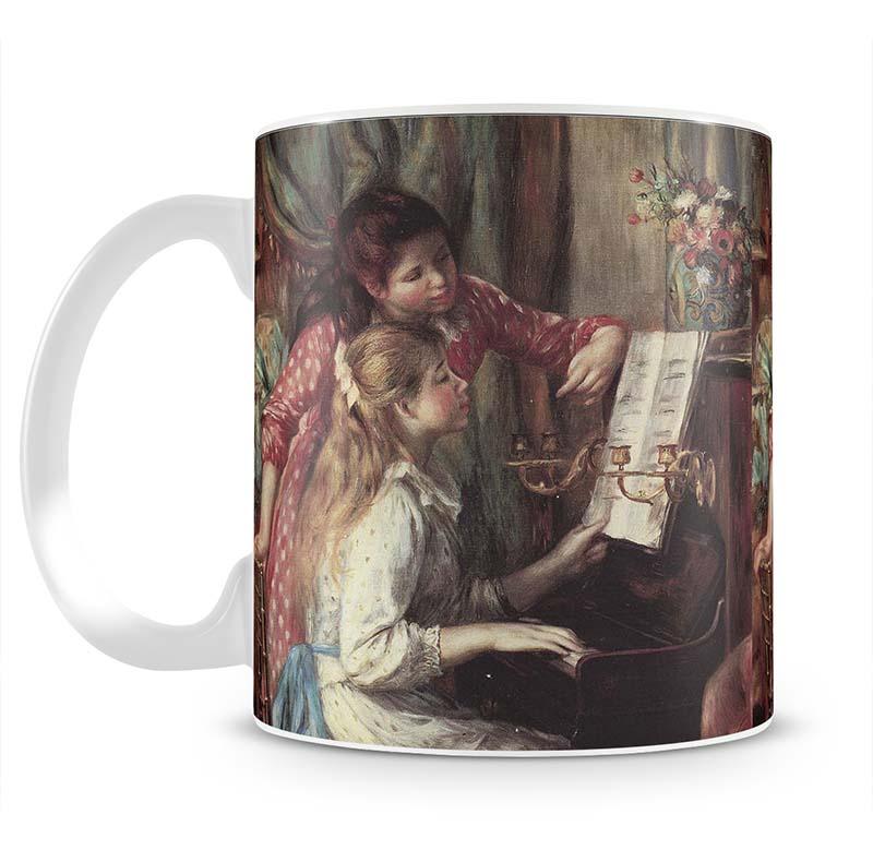 Young girls at the piano 2 by Renoir Mug - Canvas Art Rocks - 2