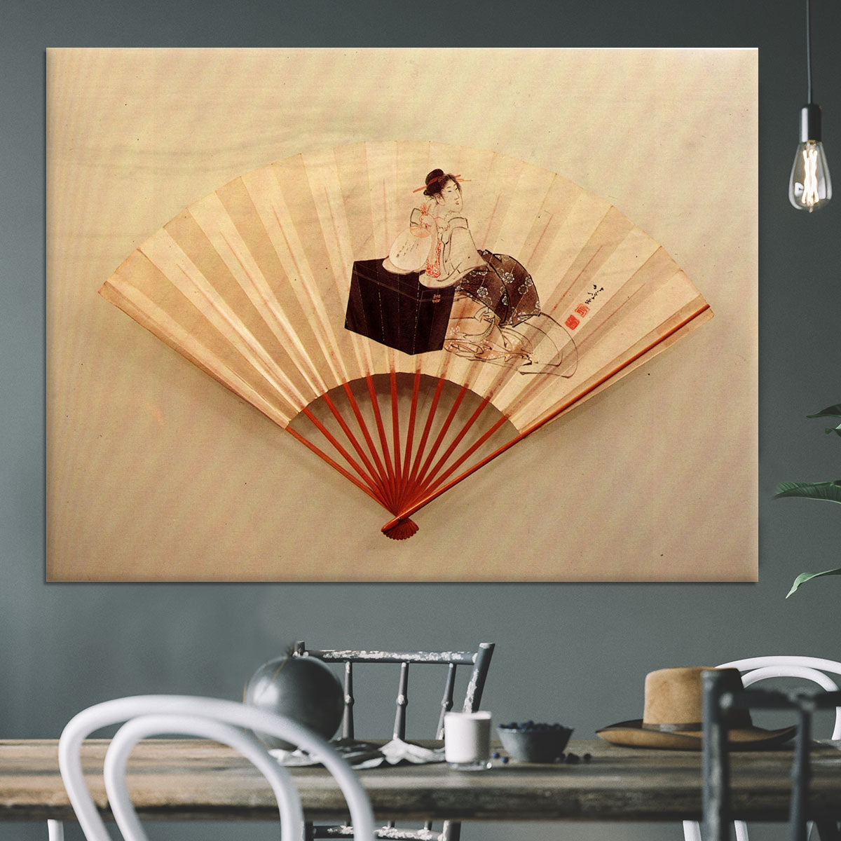 Young lady by Hokusai Canvas Print or Poster - Canvas Art Rocks - 3