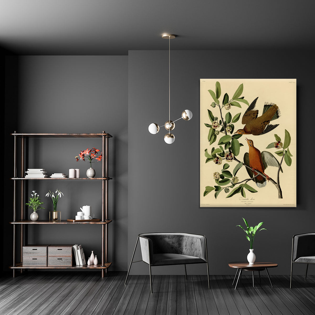 Zenaida Doves by Audubon Canvas Print or Poster - Canvas Art Rocks - 5