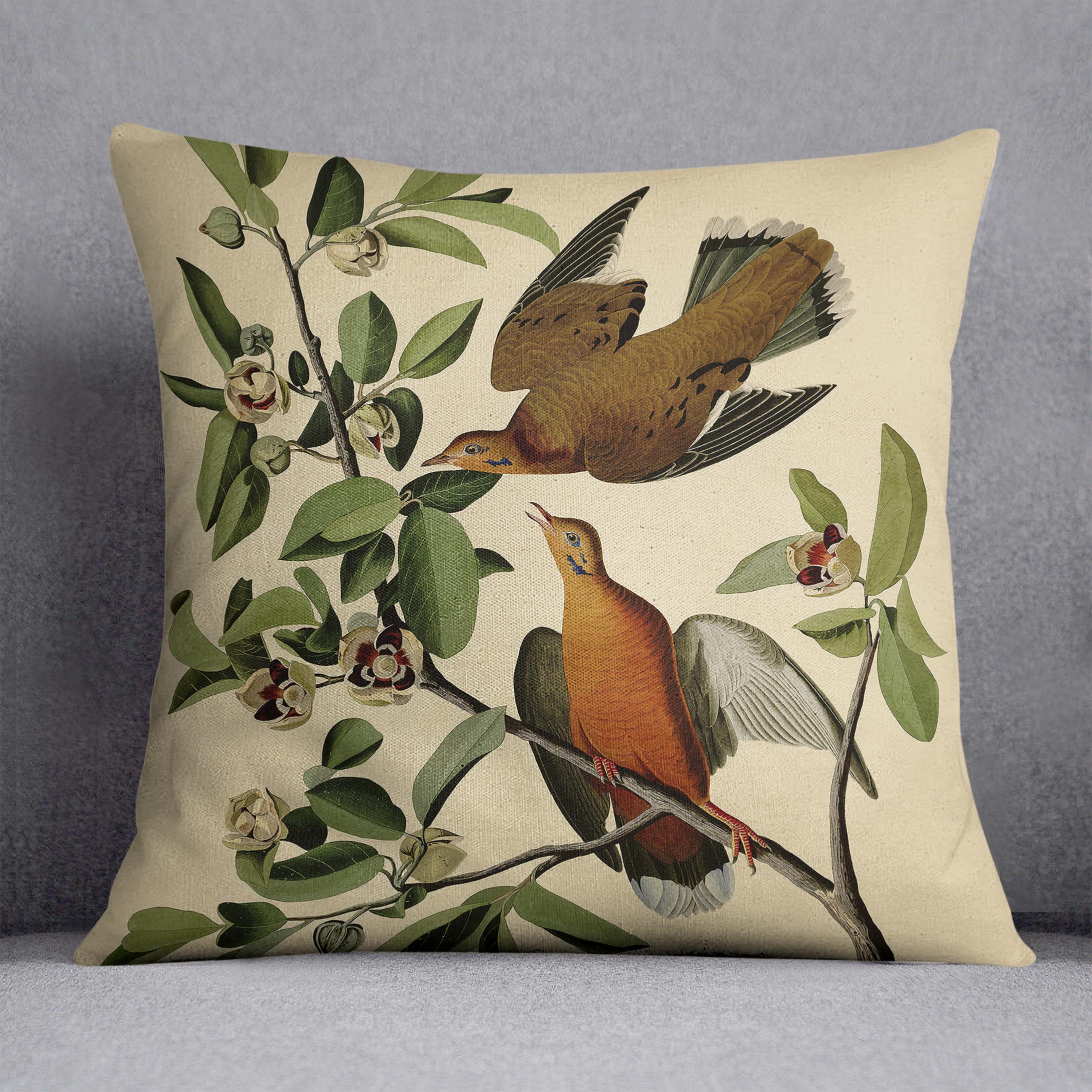 Zenaida Doves by Audubon Cushion