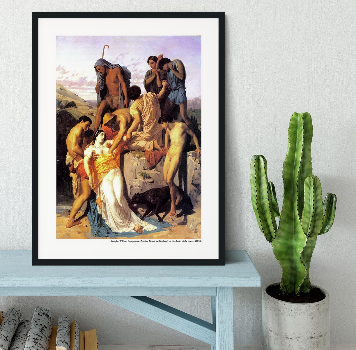 Zenobia 1850 By Bouguereau Framed Print - Canvas Art Rocks - 1
