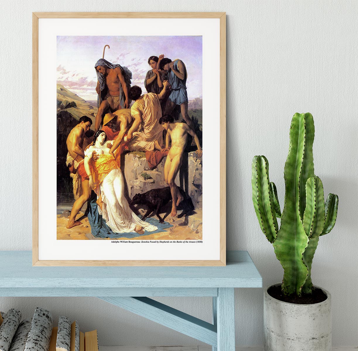 Zenobia 1850 By Bouguereau Framed Print - Canvas Art Rocks - 3