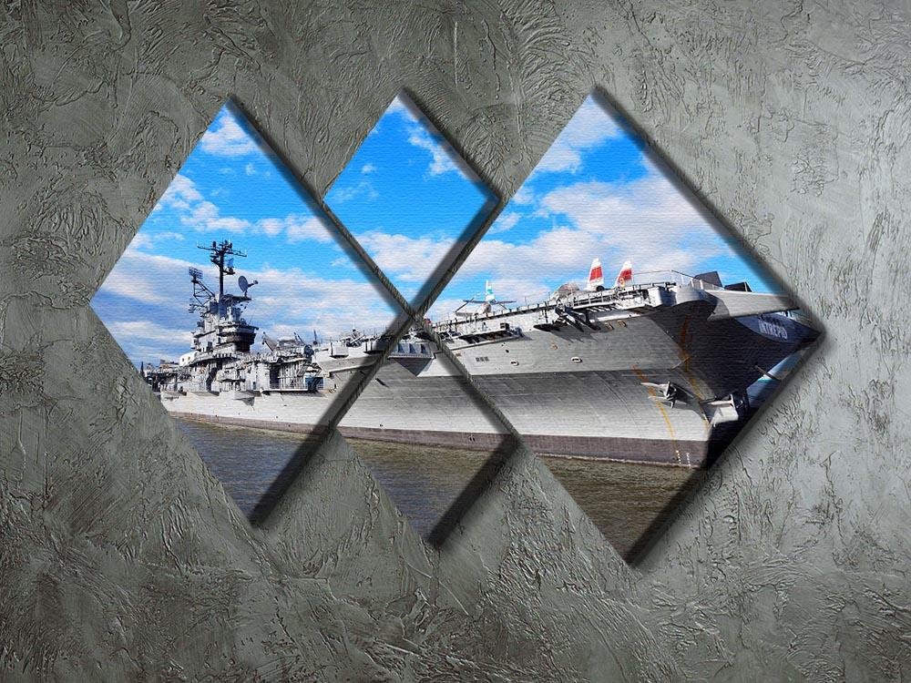 aircraft carriers built during World War II 4 Square Multi Panel Canvas - Canvas Art Rocks - 2