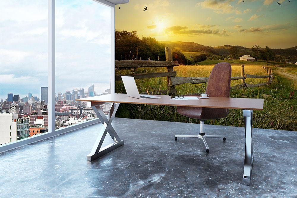 art rural landscape Wall Mural Wallpaper - Canvas Art Rocks - 3