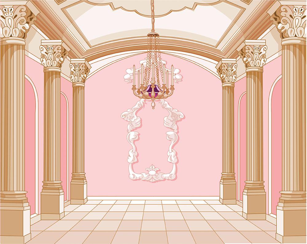 ballroom of magic castle Wall Mural Wallpaper - Canvas Art Rocks - 1