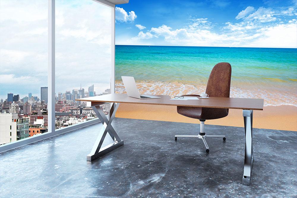 beach and tropical sea Wall Mural Wallpaper - Canvas Art Rocks - 3