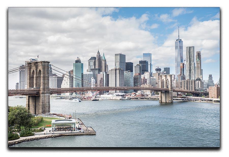 downtown Manhattan Bridge Canvas Print or Poster  - Canvas Art Rocks - 1