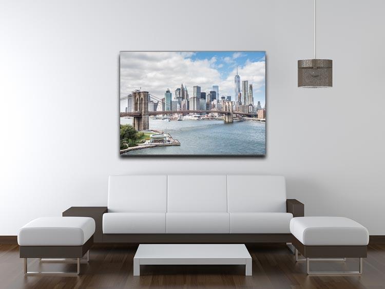 downtown Manhattan Bridge Canvas Print or Poster - Canvas Art Rocks - 4
