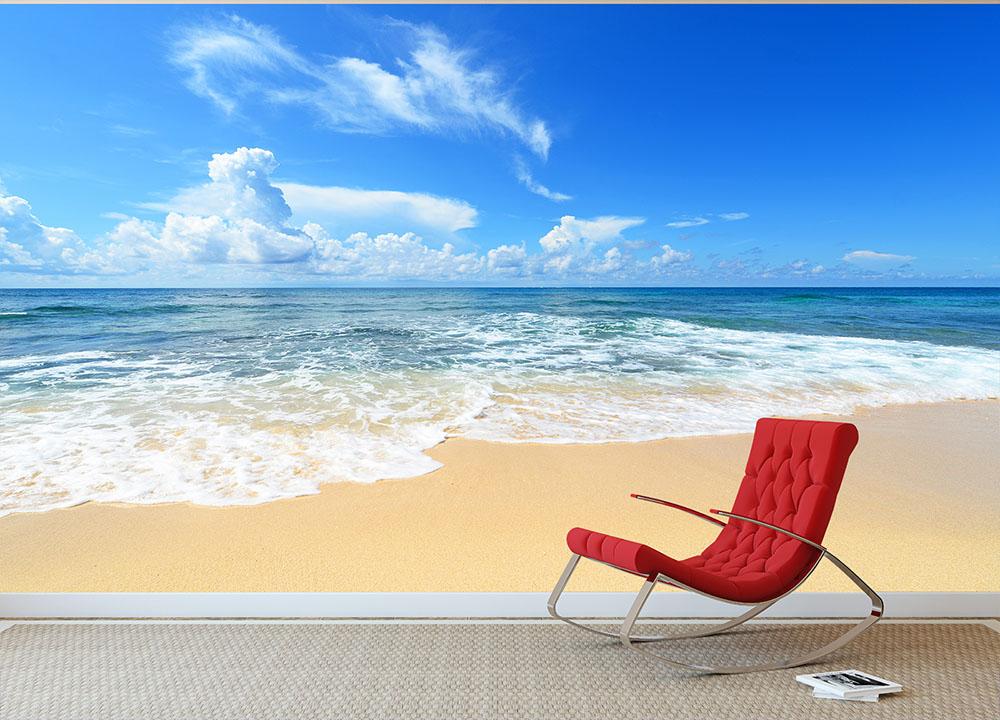 summer sky of Okinawa Wall Mural Wallpaper - Canvas Art Rocks - 2