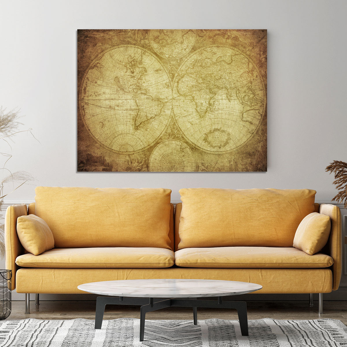 vintage map of the world Canvas Print or Poster - Canvas Art Rocks - 4