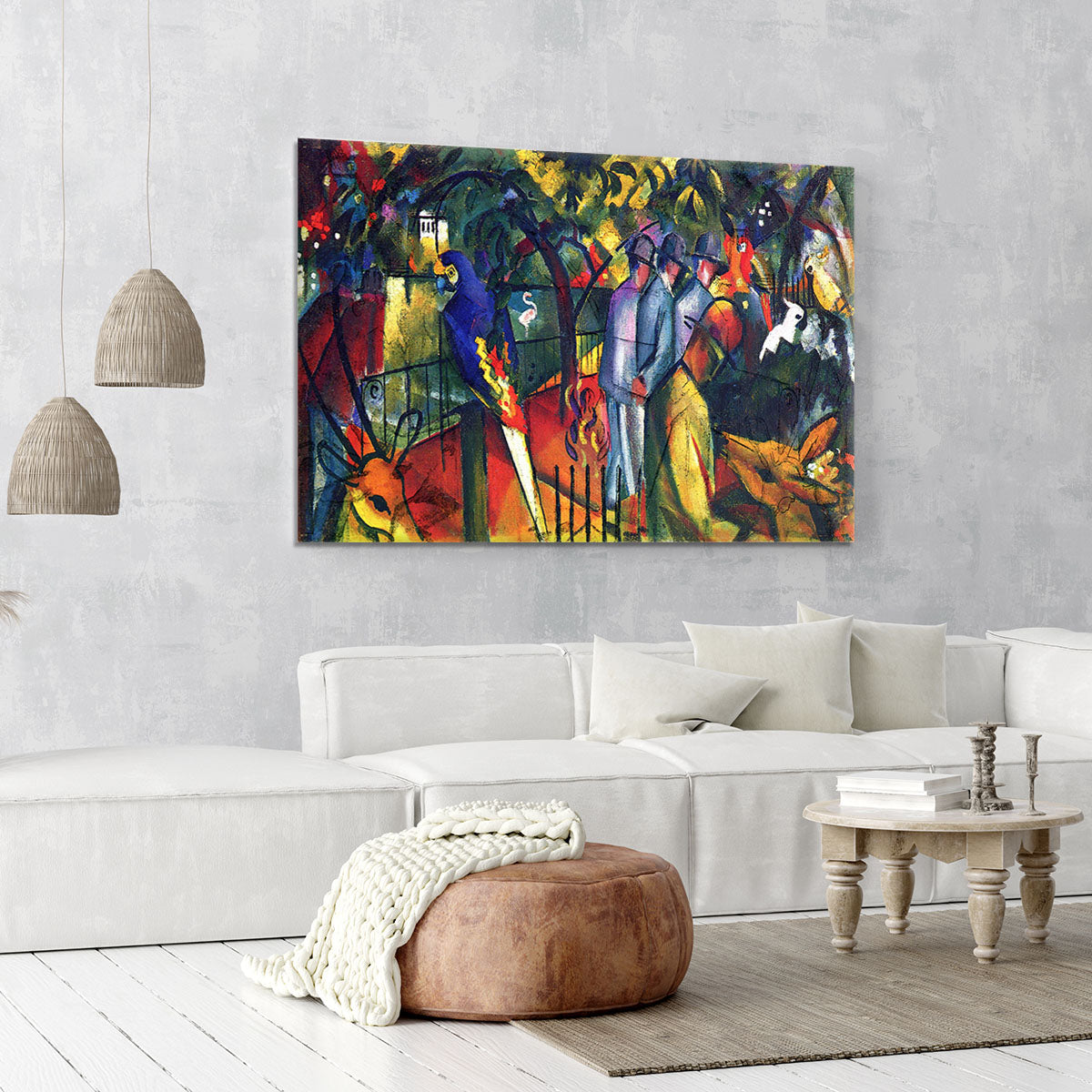zoological gardens by Macke Canvas Print or Poster - Canvas Art Rocks - 6