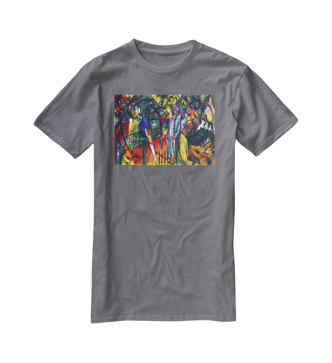 zoological gardens by Macke T-Shirt - Canvas Art Rocks - 3