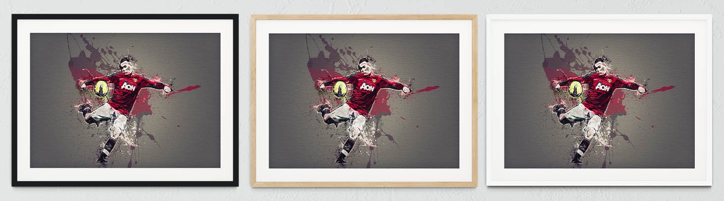 Sport framed prints arranged as football wall art inspiration