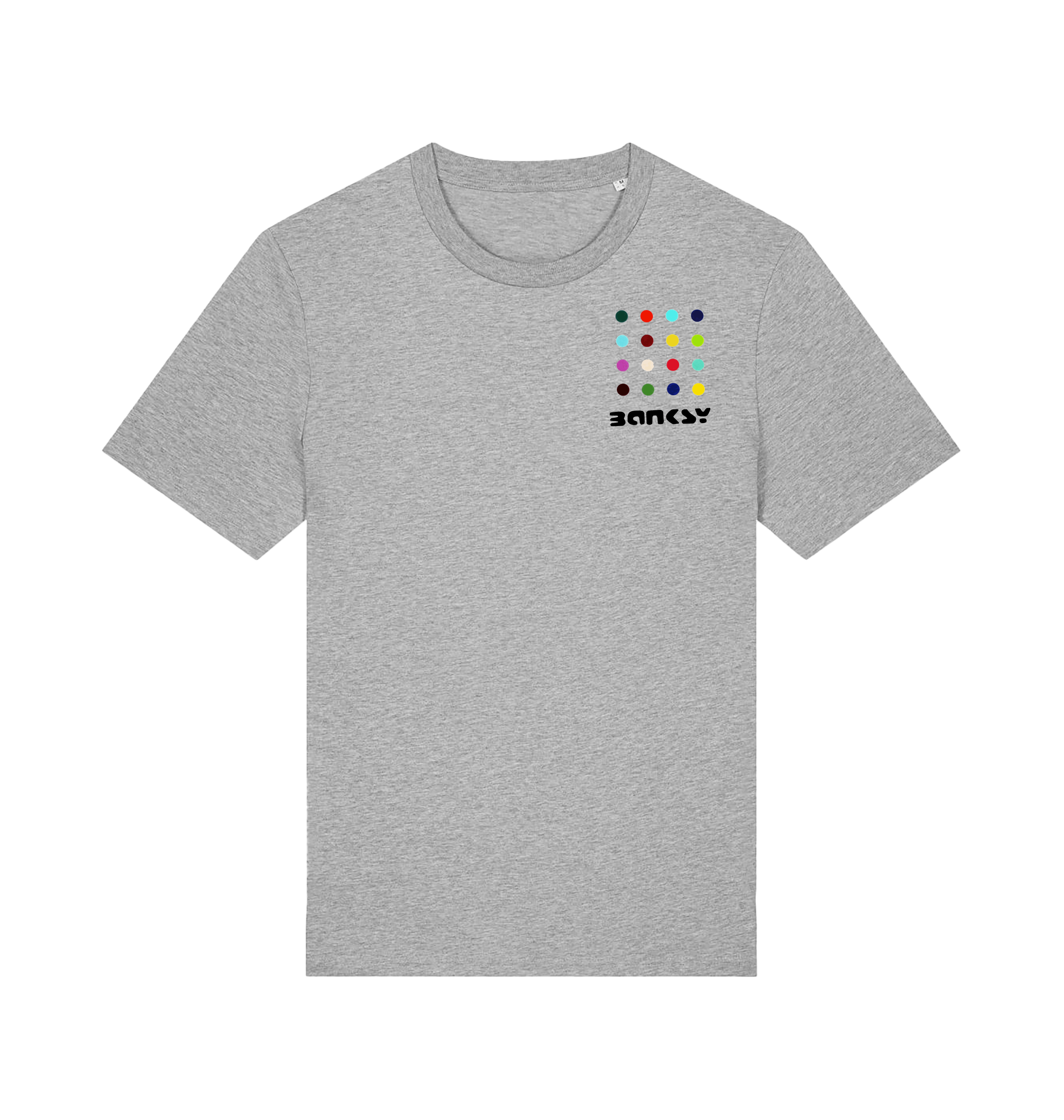 Heather Grey Printed T-shirt Front
