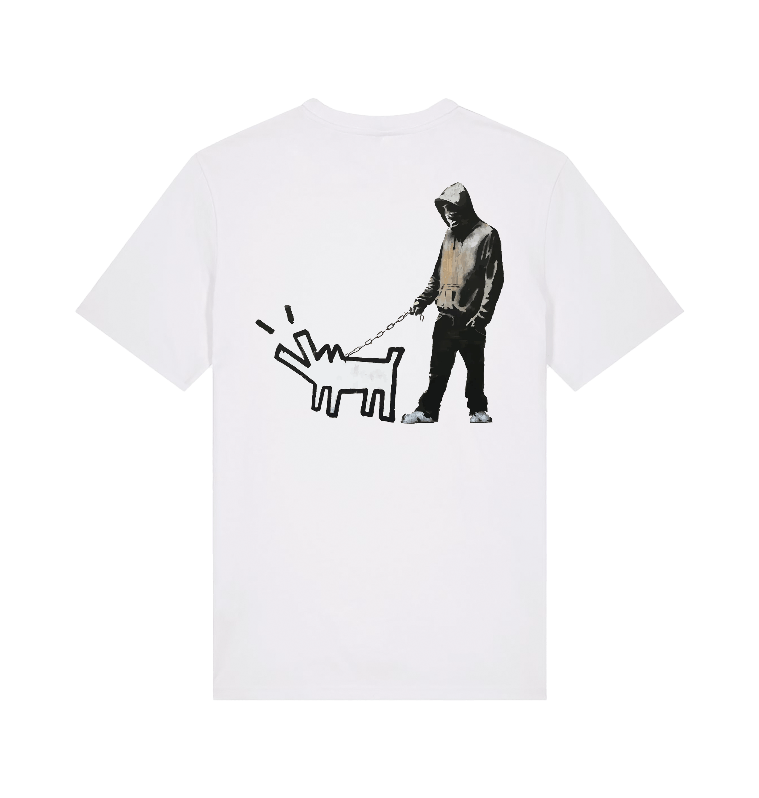 White Printed T-shirt Back