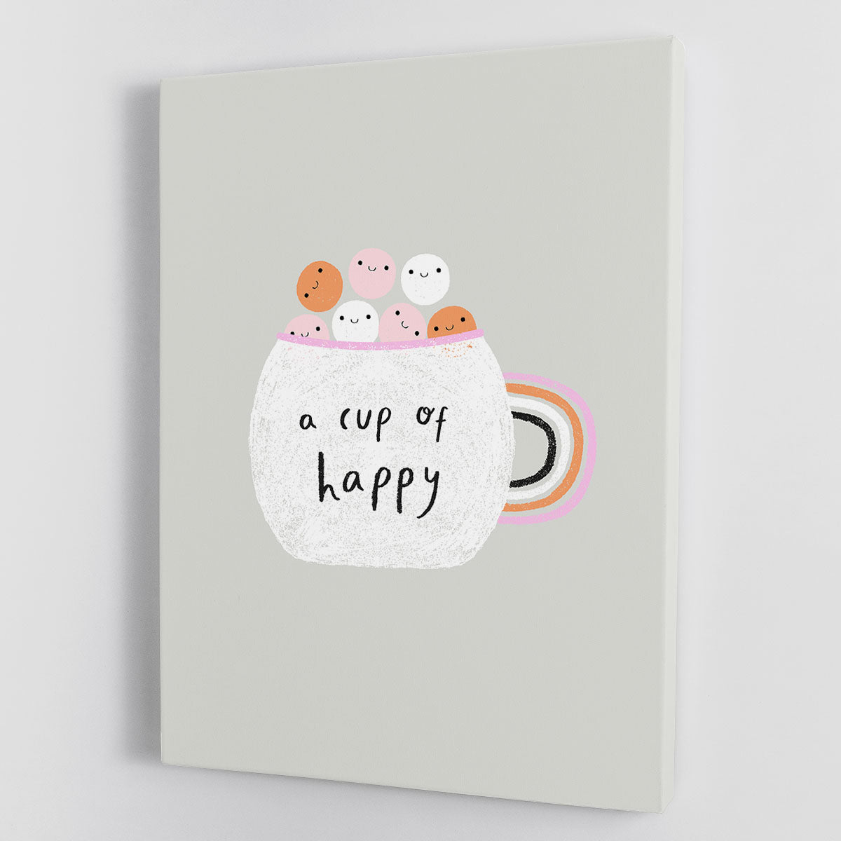 A Cup of Happy Canvas Print or Poster - Canvas Art Rocks - 1