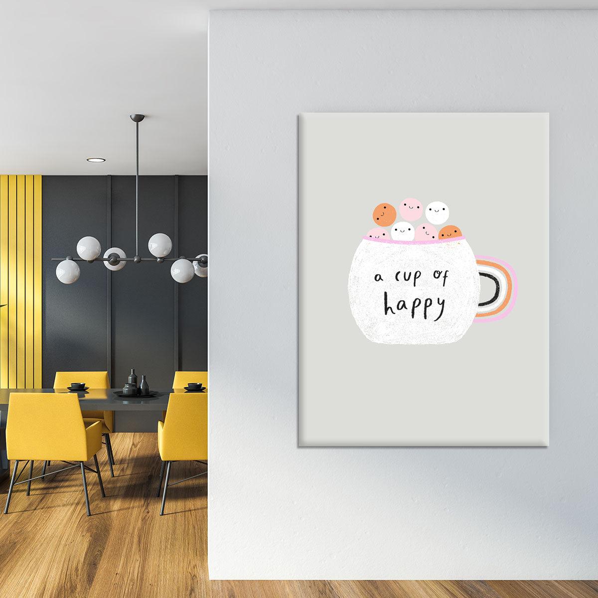 A Cup of Happy Canvas Print or Poster - Canvas Art Rocks - 4