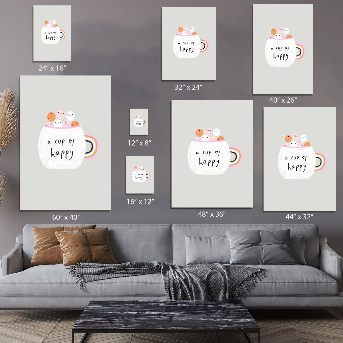 A Cup of Happy Canvas Print or Poster - Canvas Art Rocks - 7