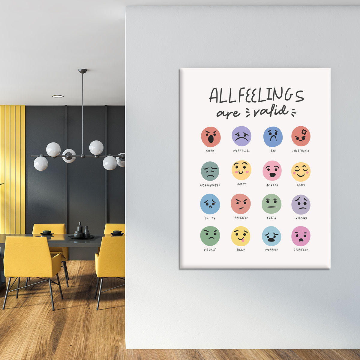 All Feelings Are Valid Canvas Print or Poster - Canvas Art Rocks - 4