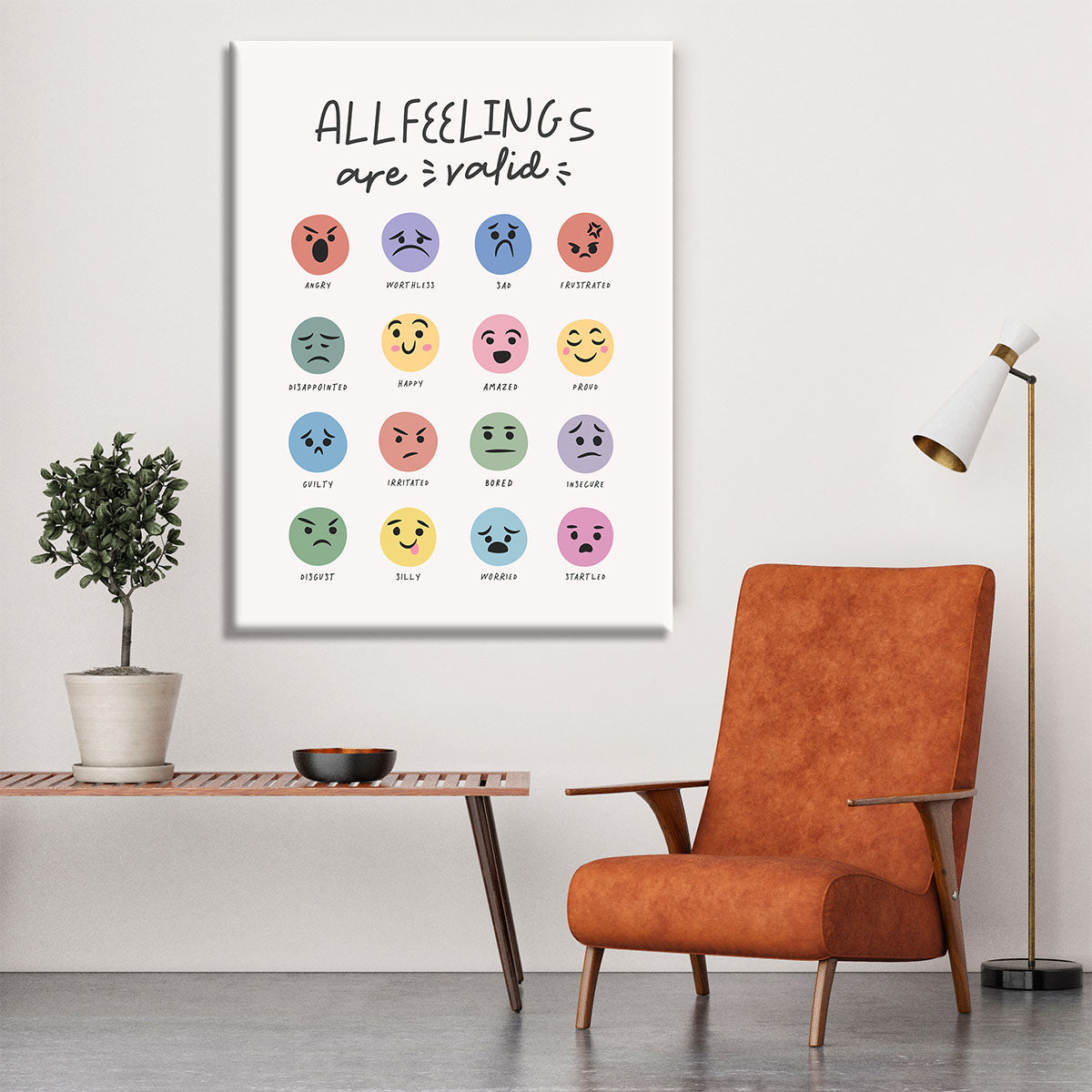 All Feelings Are Valid Canvas Print or Poster - Canvas Art Rocks - 6