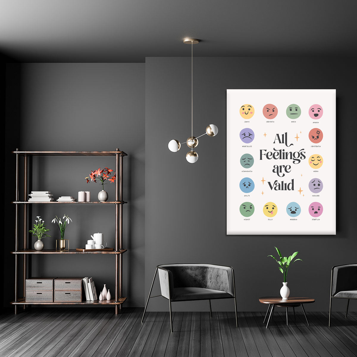 All Feelings Are Valid No2 Canvas Print or Poster - Canvas Art Rocks - 5