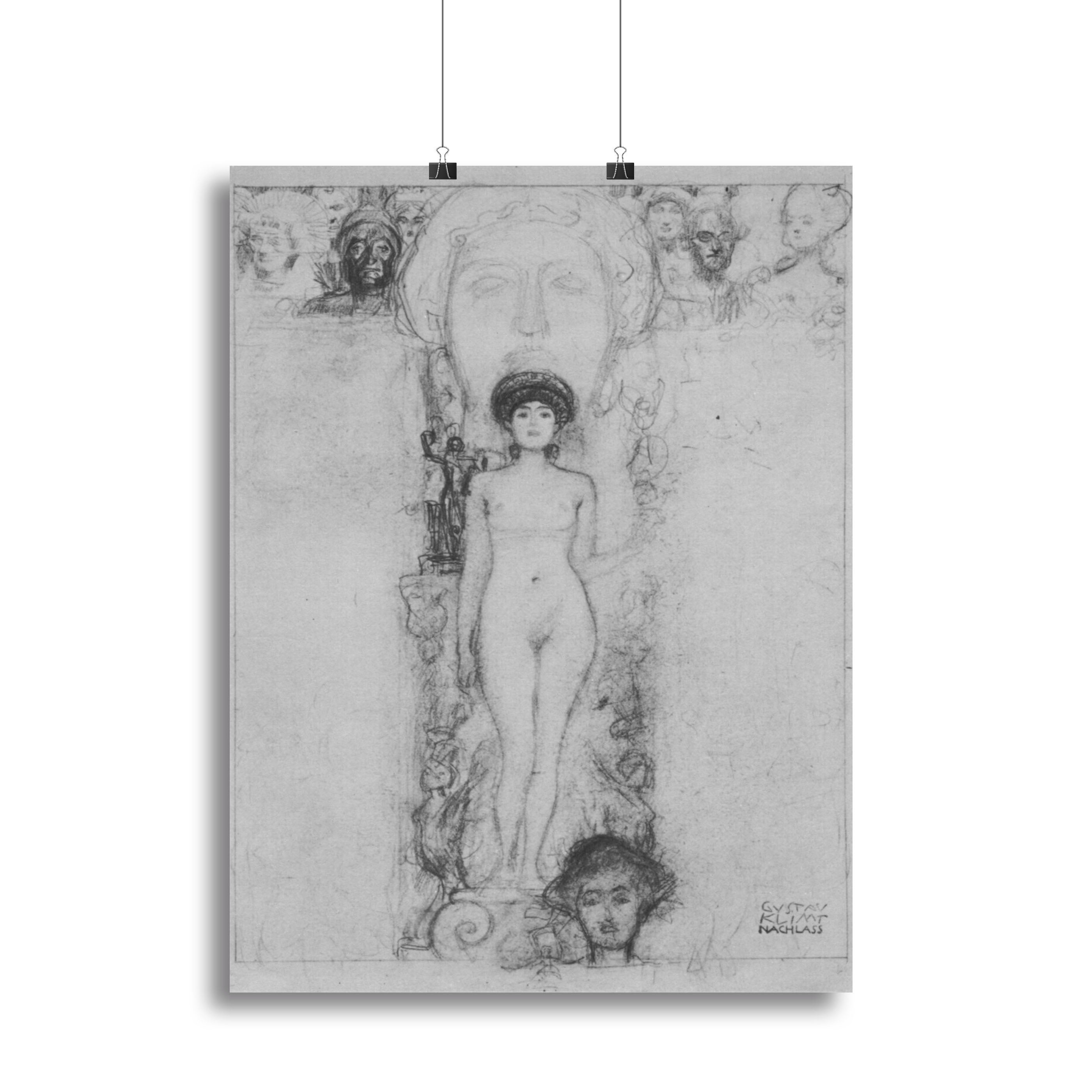 Allegory of Sculpture by Klimt Poster - Unframed