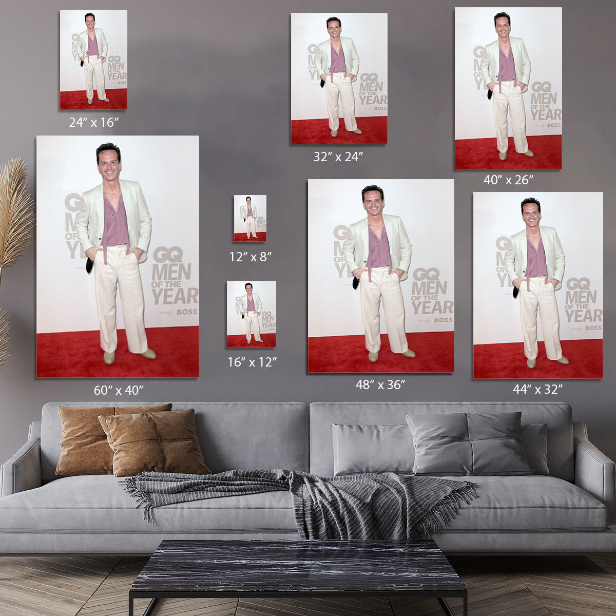 Andrew Scott at GQ Men of the Year awards Canvas Print or Poster - Canvas Art Rocks - 7