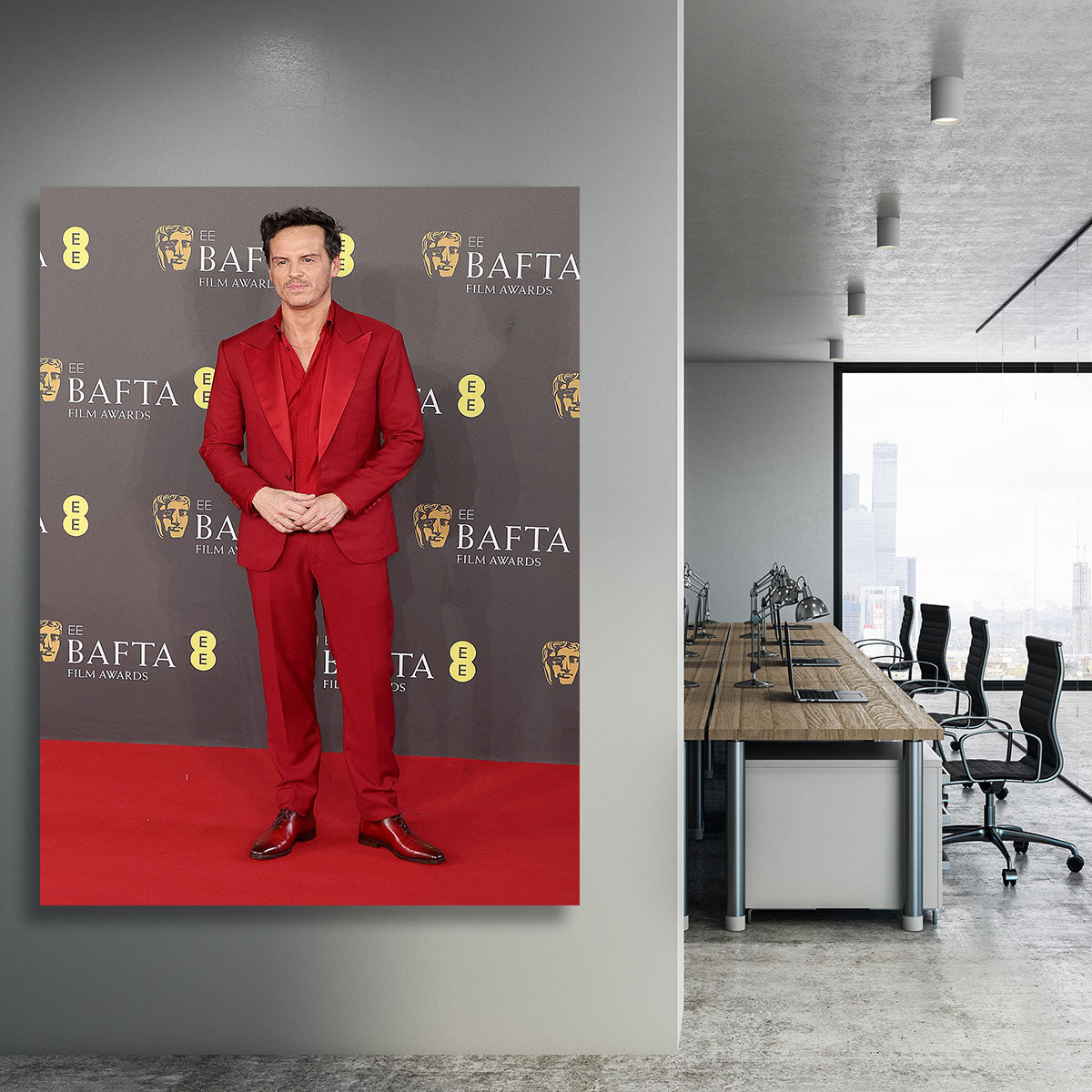 Andrew Scott at the Baftas Canvas Print or Poster - Canvas Art Rocks - 3
