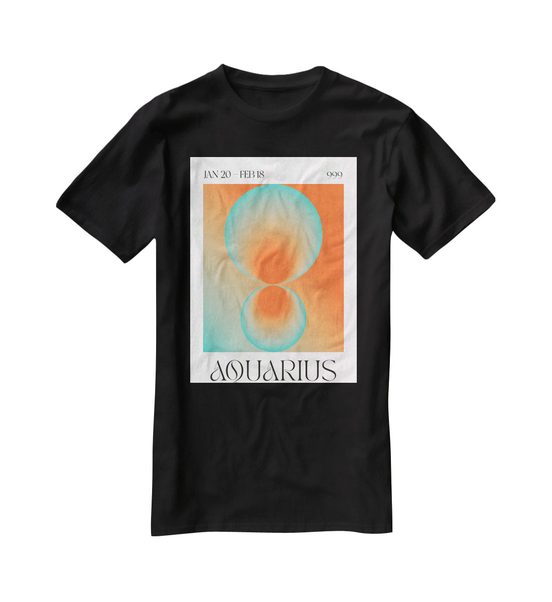 Aquarius Zodiac Insight Poster T-Shirt - Canvas Art Rocks - 1