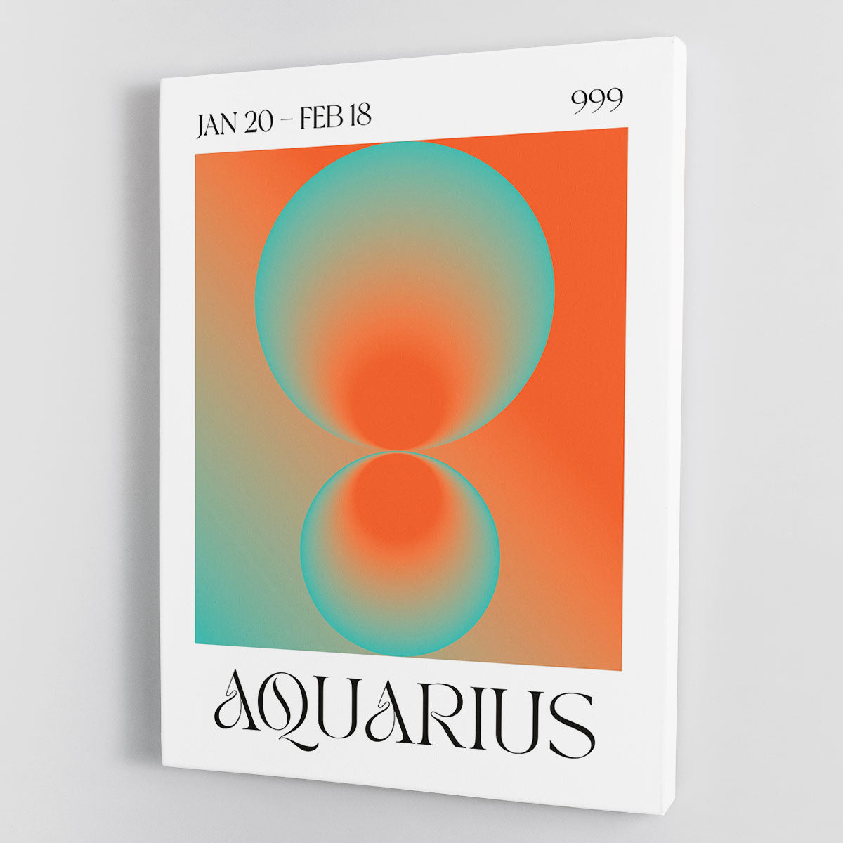 Aquarius Zodiac Insight Poster Canvas Print or Poster - Canvas Art Rocks - 1