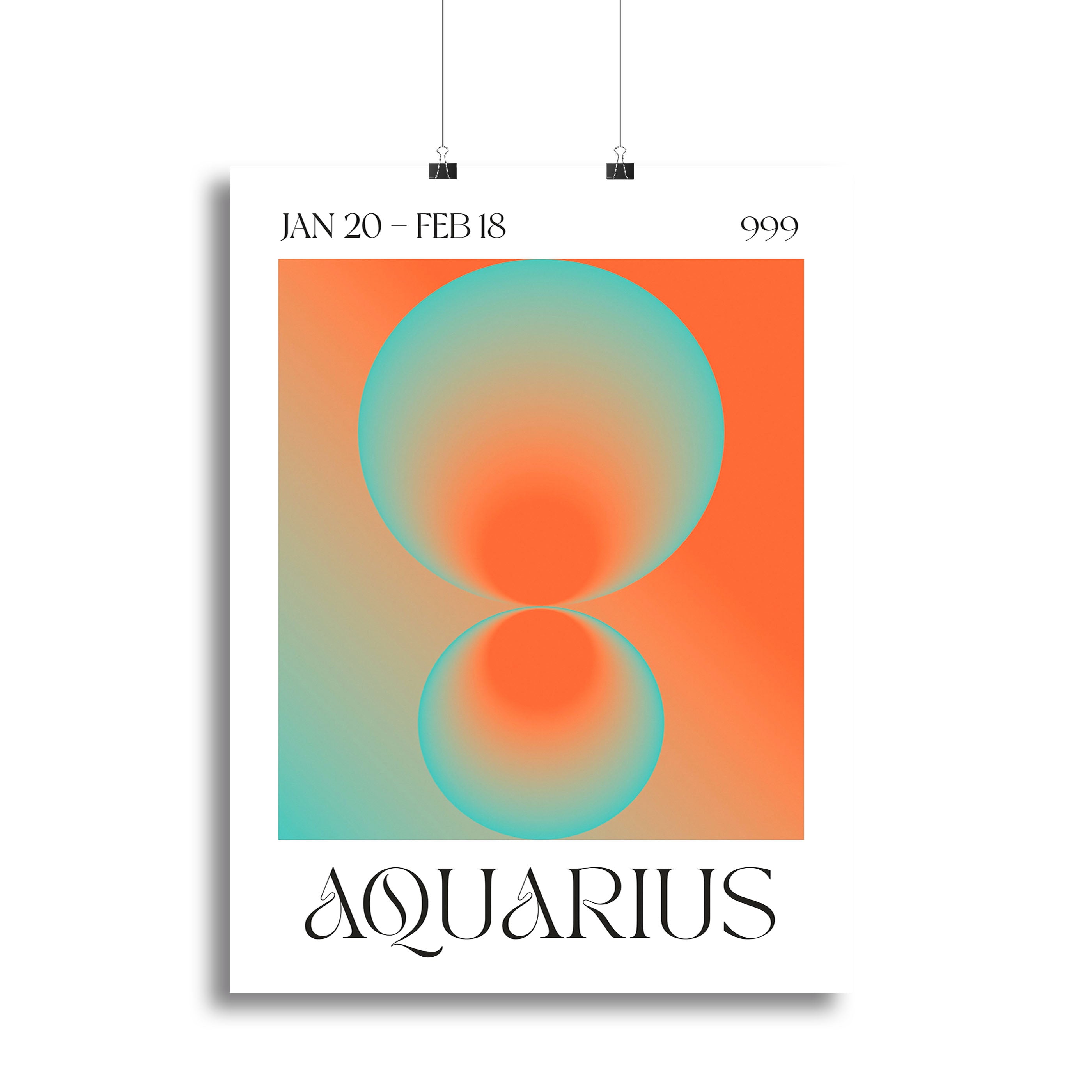 Aquarius Zodiac Insight Poster Canvas Print or Poster - Canvas Art Rocks - 2