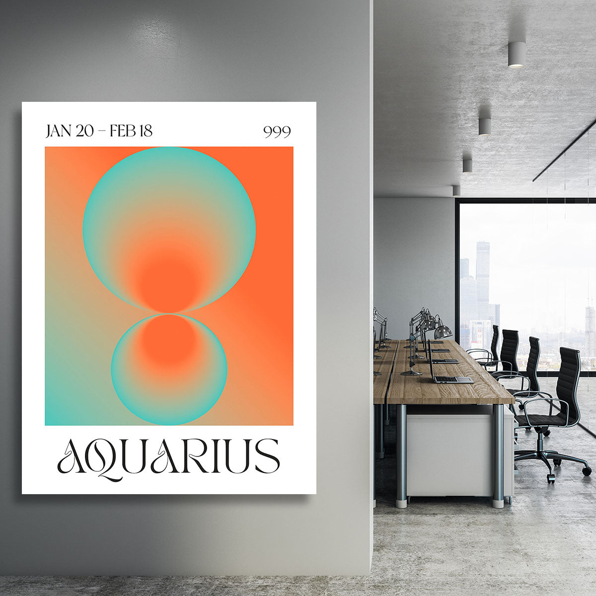 Aquarius Zodiac Insight Poster Canvas Print or Poster - Canvas Art Rocks - 3