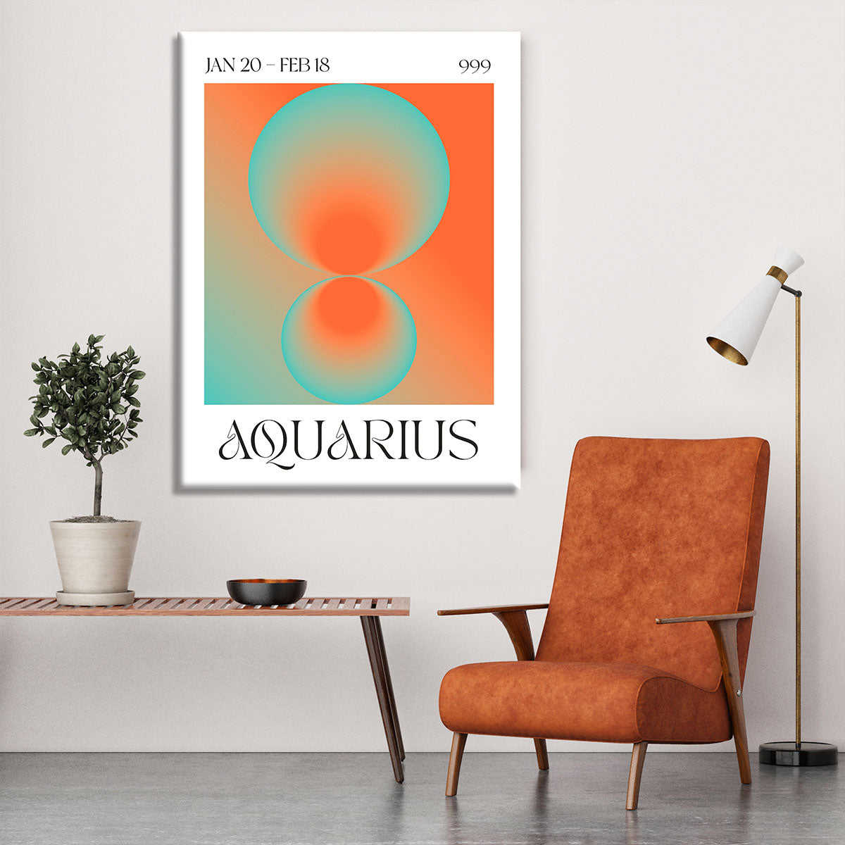 Aquarius Zodiac Insight Poster Canvas Print or Poster - Canvas Art Rocks - 6