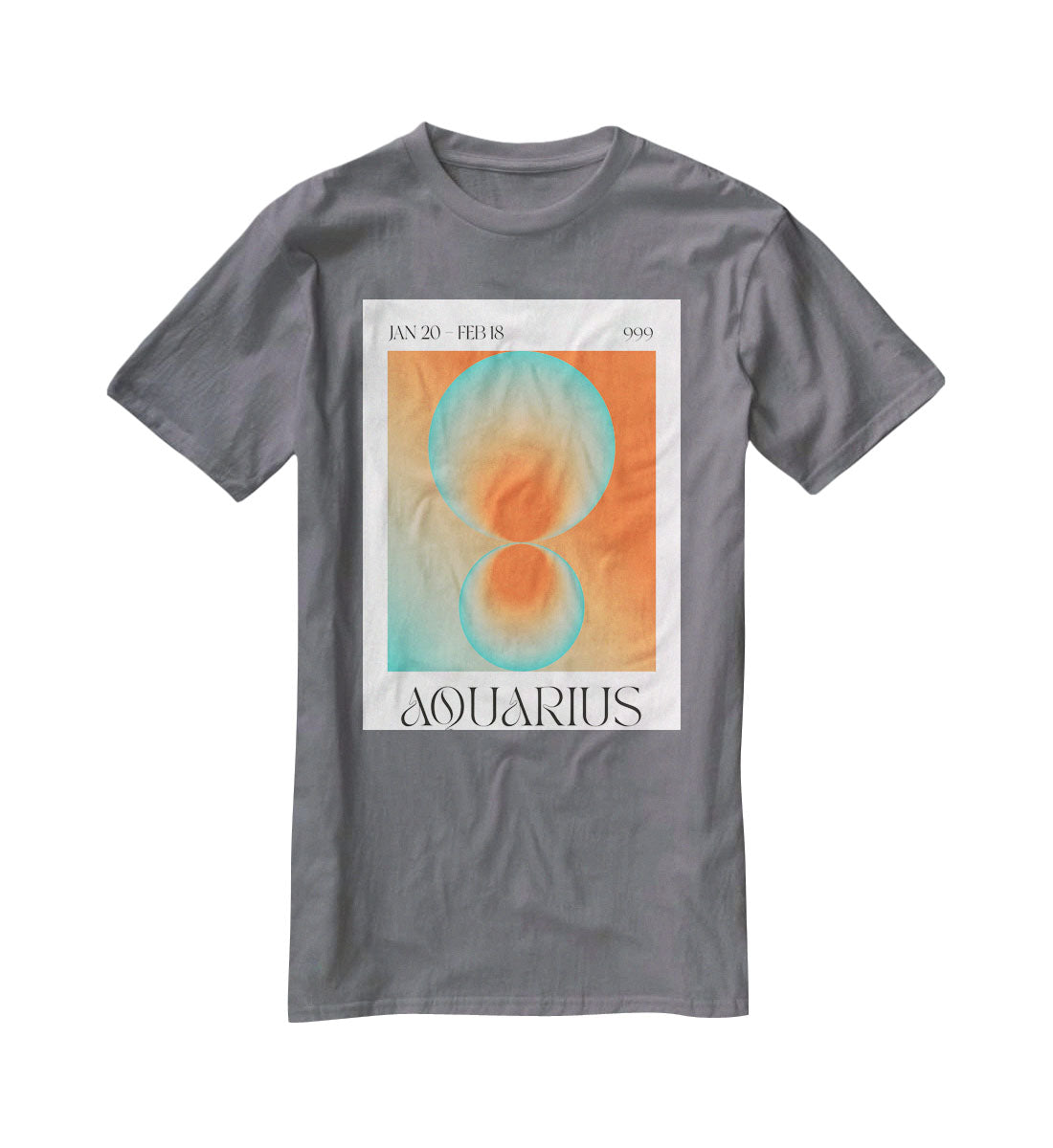 Aquarius Zodiac Insight Poster T-Shirt - Canvas Art Rocks - 3