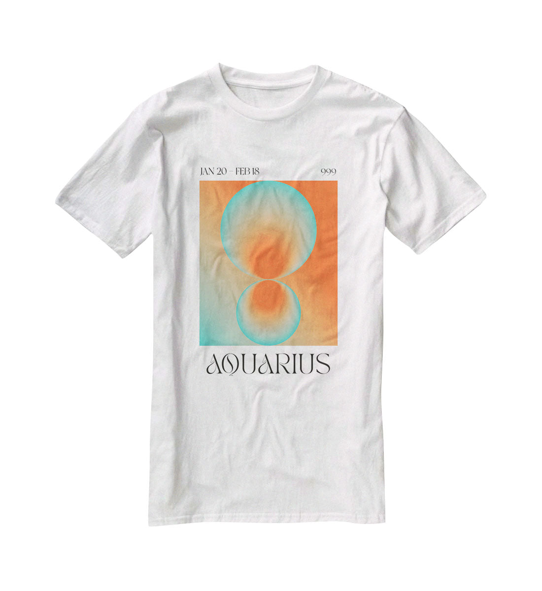 Aquarius Zodiac Insight Poster T-Shirt - Canvas Art Rocks - 5